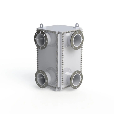 เครื่องแลกเปลี่ยนความร้อน Compabloc ทิตาเนียมผสมผสานสําหรับอุณหภูมิสูง