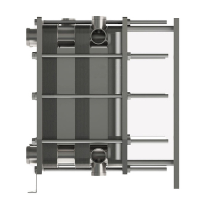 นม Pasteurizer แผ่นอนามัย เครื่องแลกเปลี่ยนความร้อน เหล็กไร้ขัด