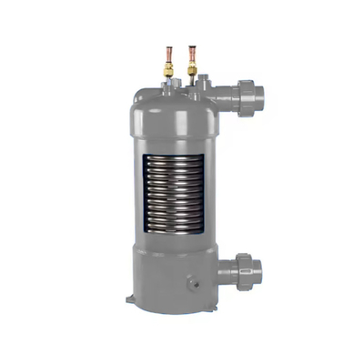 PVC สกรูไทเทเนียม Evaporator Coil ไทเทเนียม Shell และ Tube แลกเปลี่ยนความร้อน